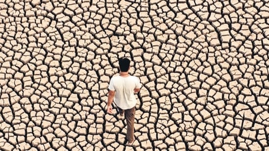 The water crisis in most of parts of Maharashtra has worsened, with 10,767 habitats, comprising villages and hamlets in 25 districts, dependent upon tankers for potable water. (Raju Shinde/HT Photo)