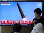 Thursday's launch came hours after Pyongyang sent hundreds of trash-filled balloons across the border to punish South Korea. (AP) Thursday's launch came hours after Pyongyang sent hundreds of trash-filled balloons across the border to punish South Korea. (AP)