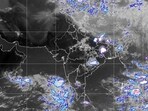 Satellite imagery suggests light to moderate rainfall at a few places tonight. Satellite imagery suggests light to moderate rainfall at a few places tonight.
