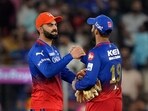 RCB's Virat Kohli and Dinesh Karthik after the Indian Premier League (IPL) 2024 T20 cricket match RCB's Virat Kohli and Dinesh Karthik after the Indian Premier League (IPL) 2024 T20 cricket match