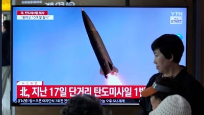 Thursday's launch came hours after Pyongyang sent hundreds of trash-filled balloons across the border to punish South Korea. (AP) Thursday's launch came hours after Pyongyang sent hundreds of trash-filled balloons across the border to punish South Korea. (AP)