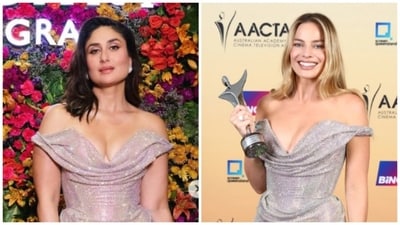 Kareena Kapoor and Margot Robbie wear the Pirate Bride Dress Kareena Kapoor and Margot Robbie wear the Pirate Bride Dress