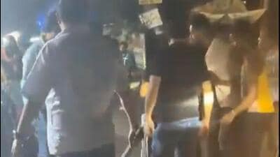 Police said they have identified and arrested two people and the others too will be identified as teams have been formed to trace them. (HT Photo) Police said they have identified and arrested two people and the others too will be identified as teams have been formed to trace them. (HT Photo)