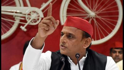 Samajwadi Party president Akhilesh Yadav. (HT file)
