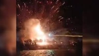 Explosion in firecracker display in Puri Explosion in firecracker display in Puri