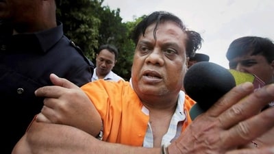 An old photo of gangster Chhota Rajan. (PTI) An old photo of gangster Chhota Rajan. (PTI)