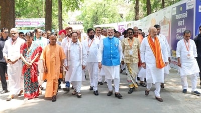 Top BJP leaders, including EAM S. Jaishankar, commerce and industry minister Piyush Goyal, and party president J.P. Nadda, actively canvassed in Varanasi, ensuring no voter is left unattended.