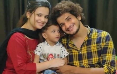 Munawar with his first wife Jasmine and son Mikael Munawar with his first wife Jasmine and son Mikael