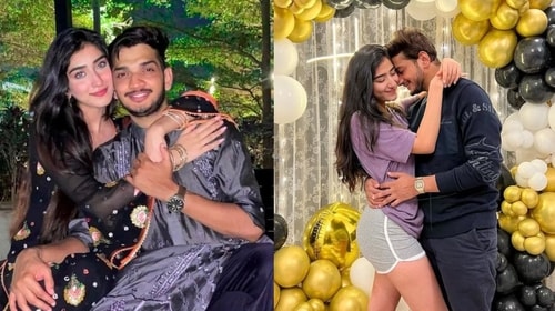 Munawar and his ex-girlfriend Nazila Munawar and his ex-girlfriend Nazila