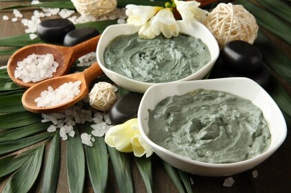 French green clay helps to cleanse the skin, tighten pores and give it an even tone (Shutterstock) French green clay helps to cleanse the skin, tighten pores and give it an even tone (Shutterstock)