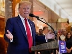 Former President Donald Trump speaks during a news conference at Trump Tower, Friday, May 31, 2024, in New York. A day after a New York jury found Donald Trump guilty of 34 felony charges, the presumptive Republican presidential nominee addressed the conviction and likely attempt to cast his campaign in a new light. (AP Photo/Julia Nikhinson)
