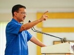Delhi chief minister and AAP convenor Arvind Kejriwal during an interaction with traders in Ludhiana. Delhi chief minister and AAP convenor Arvind Kejriwal during an interaction with traders in Ludhiana.