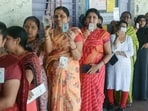 Sangli: Local commuters gather for their cast vote for Lok Sabha election at Sangli on Tuesday. Photo by Uday Deolekar Sangli. (UDAY DEOLEKAR) Sangli: Local commuters gather for their cast vote for Lok Sabha election at Sangli on Tuesday. Photo by Uday Deolekar Sangli. (UDAY DEOLEKAR)