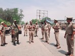 Mirzapur SP interacting with personnel for Lok Sabha elections preparations. Mirzapur SP interacting with personnel for Lok Sabha elections preparations.