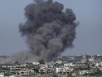 Smoke rises following an Israeli airstrike in Rafah, Gaza Strip, Thursday, May 30, 2024. (AP Photo/Abdel Kareem Hana) (AP) Smoke rises following an Israeli airstrike in Rafah, Gaza Strip, Thursday, May 30, 2024. (AP Photo/Abdel Kareem Hana) (AP)