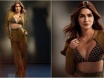 Kriti Sanon is a total stunner who nails fashion goals like a pro. Be it a sartorial saree or a chic jumpsuit, the actress can pull off any look to perfection. She is quite active on social media and her glam Insta-diaries are a treasure trove of fashion inspiration for all her fans. Her latest pictures in a super stylish outfit set is no exception and has fans swooning. Just a few days ago, she wowed in a bright red blazer and mermaid skirt, and this time, wearing a bralette and trousers, she proves her fashion savvy. Let's decode her chic look and take some style notes.&nbsp;(Instagram/@kritisanon)