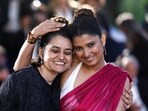 Payal Kapadia and Divya Prabha pose during a photocall after she won the Grand Prix for the film All We Imagine as Light at the 77th Cannes Film Festival. (AFP) Payal Kapadia and Divya Prabha pose during a photocall after she won the Grand Prix for the film All We Imagine as Light at the 77th Cannes Film Festival. (AFP)