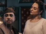 Indresh Malik and Sonakshi Sinha in a still from Sanjay Leela Bhansali's Heeramandi