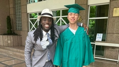 Kai Cenat shares the joy of seeing his friend Ray graduate through X post. (X/Kai Cenat) Kai Cenat shares the joy of seeing his friend Ray graduate through X post. (X/Kai Cenat)