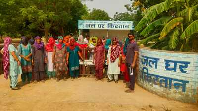 In Barwa village of Bhiwani, the panchayat has decided to bring water tankers and supply the same to households according to their need. (HT Photo)