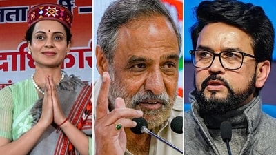 Kangana Ranaut is contesting from Mandi while former Union minister and Congress leader Anand Sharma is in fray from Kangra. Union minister Anurag Thakur is contesting from Hamirpur.