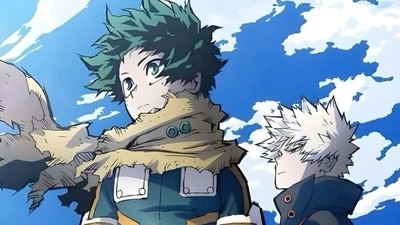 Deku and Bakugo in My Hero Academia Season 7. Deku and Bakugo in My Hero Academia Season 7.