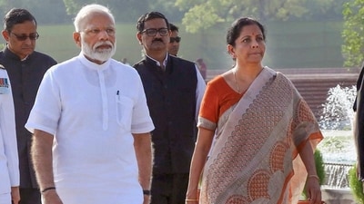 Prime Minister Narendra Modi and Union finance minister Nirmala Sitharaman. (File photo) Prime Minister Narendra Modi and Union finance minister Nirmala Sitharaman. (File photo)