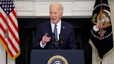 U.S. President Joe Biden delivers remarks on the Middle East in the State Dining room at the White House in Washington, U.S., May 31, 2024. (REUTERS)