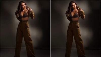 On Thursday, Kriti gave her fans a sweet surprise as she took to Instagram and uploaded a series of stunning pictures. In the post, she can be seen wearing a trendy outfit from the shelves of the brand Priyanca Khanna, which comes with a price tag of <span class='webrupee'>₹</span>29,500. (Instagram/@kritisanon) On Thursday, Kriti gave her fans a sweet surprise as she took to Instagram and uploaded a series of stunning pictures. In the post, she can be seen wearing a trendy outfit from the shelves of the brand Priyanca Khanna, which comes with a price tag of <span class='webrupee'>₹</span>29,500. (Instagram/@kritisanon)