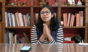 AAP MP Swati Maliwal said she is disappointed with Arvind Kejriwal for not supporting in assault case. ( (Photo by Sanjeev Verma/ Hindustan Times)) AAP MP Swati Maliwal said she is disappointed with Arvind Kejriwal for not supporting in assault case. ( (Photo by Sanjeev Verma/ Hindustan Times))
