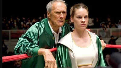 Hilary Swank plays the protagonist in the sports-drama directed by Clint Eastwood. Million Dollar Baby delves into the delicate relationship between an amateur boxer and her coach essayed by Clint. Apart from the motivational theme, the film also has highly emotional and heartbreaking moments. The film bagged four Academy Awards in 2004. Hilary Swank plays the protagonist in the sports-drama directed by Clint Eastwood. Million Dollar Baby delves into the delicate relationship between an amateur boxer and her coach essayed by Clint. Apart from the motivational theme, the film also has highly emotional and heartbreaking moments. The film bagged four Academy Awards in 2004.