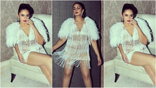 Huma Qureshi is the retro queen we need in fringe mini dress and bold make-up (Instagram/@bennusehgallofficial) Huma Qureshi is the retro queen we need in fringe mini dress and bold make-up (Instagram/@bennusehgallofficial)