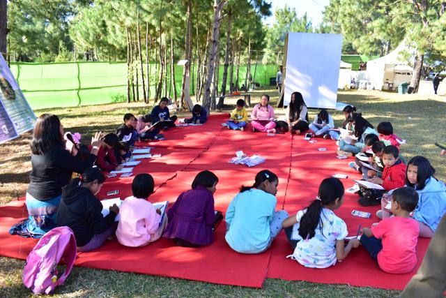 A storytelling session with children at the Hills Festival in Meghalaya. “Seeing how the children were intrigued, we felt like we had accomplished something,” says Nazarene Jyrwa, 26, a research assistant on The Forgotten Folklore Project. A storytelling session with children at the Hills Festival in Meghalaya. “Seeing how the children were intrigued, we felt like we had accomplished something,” says Nazarene Jyrwa, 26, a research assistant on The Forgotten Folklore Project.