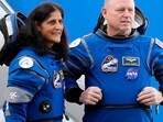 NASA astronauts Suni Williams, left, and Butch Wilmore talk to family members as they leave the operations and checkout building for a trip to launch pad at Space Launch Complex 41 Saturday, June 1, 2024, in Cape Canaveral, Fla. NASA astronauts Suni Williams, left, and Butch Wilmore talk to family members as they leave the operations and checkout building for a trip to launch pad at Space Launch Complex 41 Saturday, June 1, 2024, in Cape Canaveral, Fla.