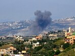 Smoke billows following an Israeli airstrike on the southren Lebanese village of Siddiqin on June 1, 2024, amid ongoing cross-border clashes between Israeli troops and Hezbollah fighters Smoke billows following an Israeli airstrike on the southren Lebanese village of Siddiqin on June 1, 2024, amid ongoing cross-border clashes between Israeli troops and Hezbollah fighters