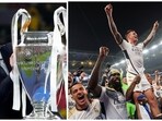 Club legend Zidane presented Real Madrid their 15th Champions League trophy in London Club legend Zidane presented Real Madrid their 15th Champions League trophy in London