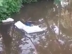 EVM and VVPAT machine were reportedly thrown in water by a mob in Kultai, South 24 Parganas