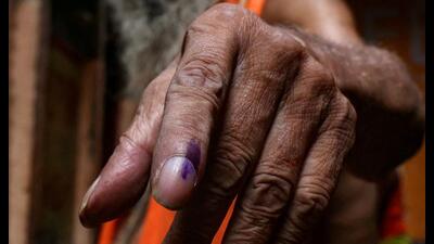 A unit of the BSF was deployed to safely take voters to their polling station. (AFP) A unit of the BSF was deployed to safely take voters to their polling station. (AFP)