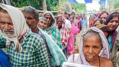 According to the data from the election commission, 37.64% voter turnout was recorded till 1pm (Representative Photo) According to the data from the election commission, 37.64% voter turnout was recorded till 1pm (Representative Photo)