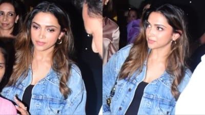 Deepika Padukone outside a Mumbai restaurant. Deepika Padukone outside a Mumbai restaurant.