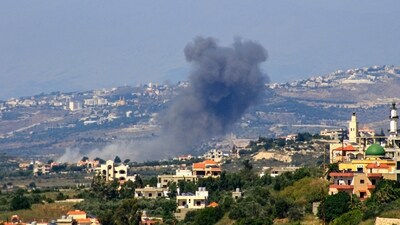 Smoke billows following an Israeli airstrike on the southren Lebanese village of Siddiqin on June 1, 2024, amid ongoing cross-border clashes between Israeli troops and Hezbollah fighters (AFP) Smoke billows following an Israeli airstrike on the southren Lebanese village of Siddiqin on June 1, 2024, amid ongoing cross-border clashes between Israeli troops and Hezbollah fighters (AFP)