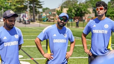 Indian cricket team captain Rohit Sharma during a training session for the T20 World Cup in New York (PTI) Indian cricket team captain Rohit Sharma during a training session for the T20 World Cup in New York (PTI)