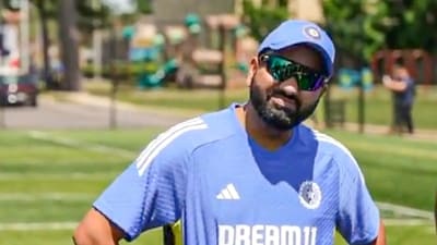 Indian cricket team captain Rohit Sharma during a training session for the T20 World Cup in New York. (PTI) Indian cricket team captain Rohit Sharma during a training session for the T20 World Cup in New York. (PTI)