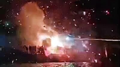 Police said some youths were bursting the cracker one after another when one cracker split off and landed on the pile of firecrackers. (ANI) Police said some youths were bursting the cracker one after another when one cracker split off and landed on the pile of firecrackers. (ANI)
