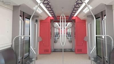 Pune IT City Metro Rail Ltd. (PITCMRL) has awarded a contract to provide a total of 22 train sets for Metro Line 3. The train sets have three cars each with a carrying capacity of 1,000 passengers, said officials. (HT PHOTO)