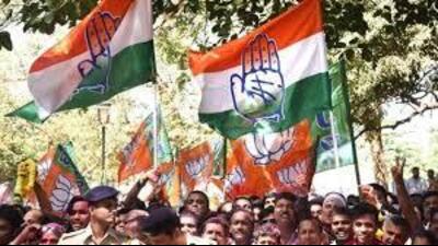 Raman alleged that AAP candidate Ashok Parashar reached the polling station with a group of at least 20 men and his supporters also tried to run him over. He alleged that he got a minor injury on his leg. (HT File)