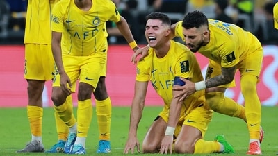Cristiano Ronaldo broke down after Al-Nassr's defeat. (REUTERS)