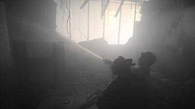 The incident comes two days after an air conditioner inside a flat at a high rise society in Sector 100, Noida, caught fire. (Sunil Ghosh/HT Photo) The incident comes two days after an air conditioner inside a flat at a high rise society in Sector 100, Noida, caught fire. (Sunil Ghosh/HT Photo)