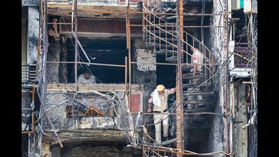 The petitions were prompted by the recent fire at the Baby Care New Born Hospital in Vivek Vihar, which resulted in the deaths of seven infants. (Raj K Raj/HT Photo) The petitions were prompted by the recent fire at the Baby Care New Born Hospital in Vivek Vihar, which resulted in the deaths of seven infants. (Raj K Raj/HT Photo)
