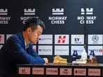 Chinese chess grandmaster Ding Liren (L) in action. Chinese chess grandmaster Ding Liren (L) in action.